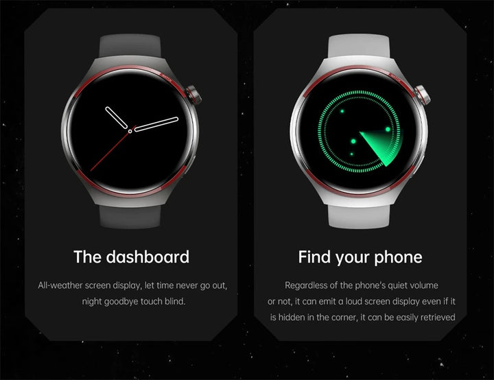 Premium Smartwatch for Men – 1.53'' AMOLED HD Screen, GPS, NFC, Bluetooth Calling, IP68 Waterproof, Heart Rate & Blood Pressure Monitoring, AI Voice Assistant, Sports & Fitness Tracker, 2024