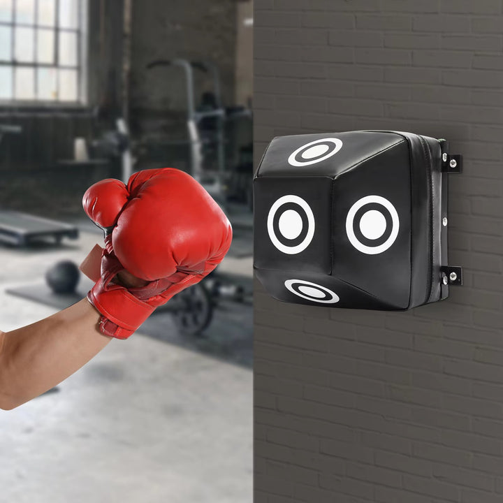 Premium Wall-Mount Boxing Training Target for Home & Gym – Uppercut Punching Bag with 4 Hit Points, Space-Saving Design, Durable PU & EVA Construction, Easy Installation & Cleaning