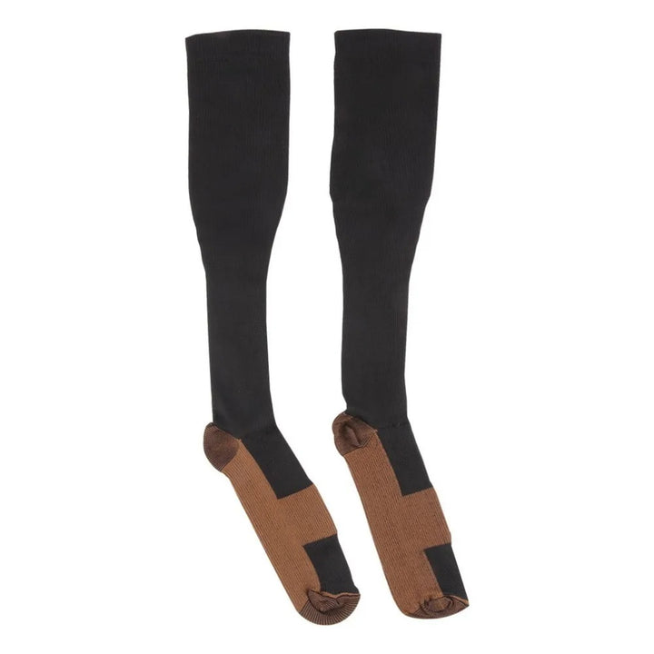 Premium Compression Socks for Men & Women – Copper-Infused Anti-Fatigue Pain Relief – Varicose Vein & Knee High Support – Nylon Stockings for Comfort and Circulation