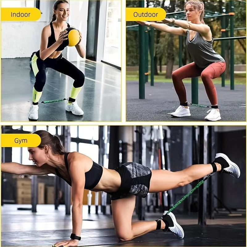 Premium Boxing Resistance Band Set – Leg Strength & Agility Training Strap System for MMA, Muay Thai, Boxing, Basketball & Fitness – Adjustable, High-Quality Resistance Bands for Explosive Power