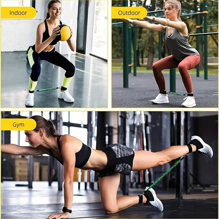 Premium Boxing Resistance Band Set – Leg Strength & Agility Training Strap System for MMA, Muay Thai, Boxing, Basketball & Fitness – Adjustable, High-Quality Resistance Bands for Explosive Power