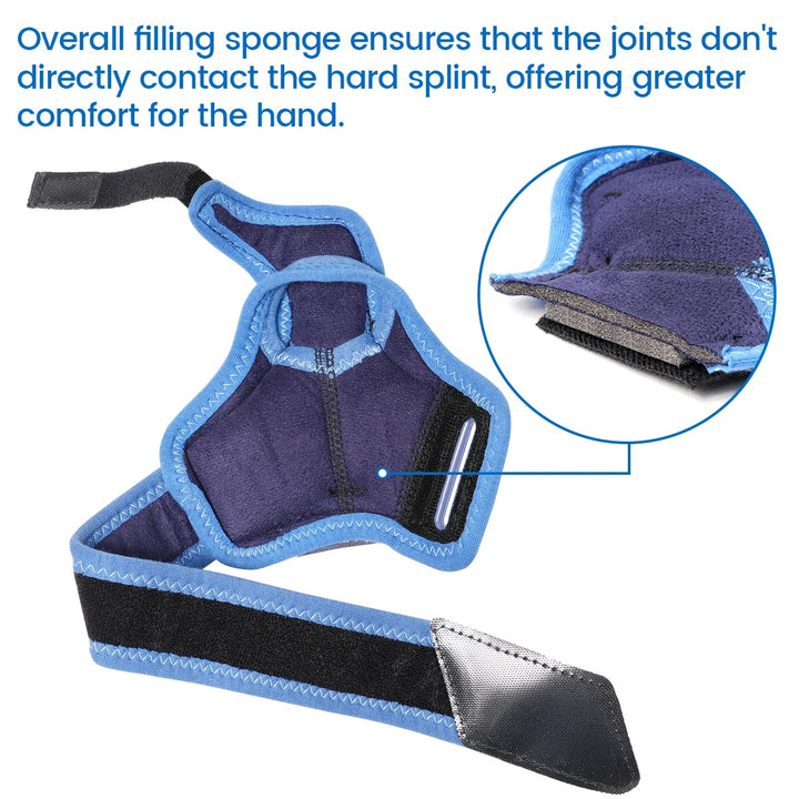 Premium Waterproof Silicone Thumb Brace for Tendonitis, Arthritis & Trigger Finger Pain Relief – Semi-Rigid Splint with Comfortable, Skin-Friendly Thumb Compression Sleeve, Fits Both Hands