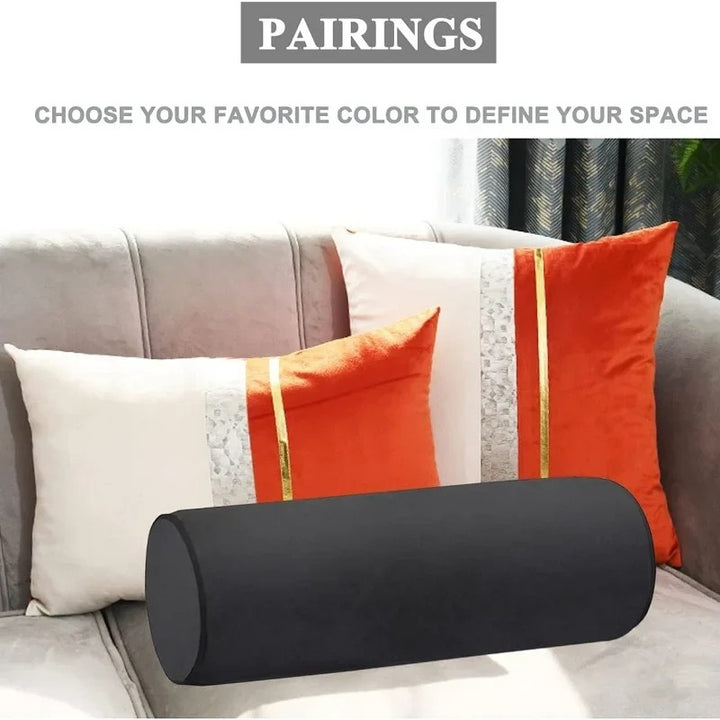 Premium Memory Foam Roll Pillow – Therapeutic Neck, Knee, & Leg Support – Cylinder Bolster for Sleeping, Back & Side Sleepers – Pain Relief, Spinal Alignment, Removable Cooling Cover – Ergonomic & Durable