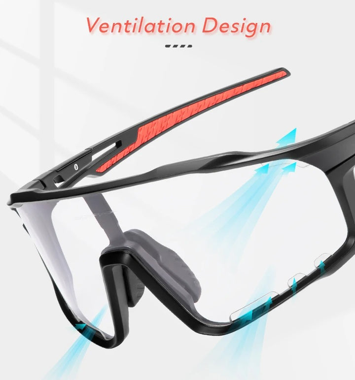 Premium Photochromic Cycling Sunglasses for Men & Women – UV400 Protection, Adjustable Lenses, Sports Eyewear for Running, MTB, Bike, Road Cycling & Driving