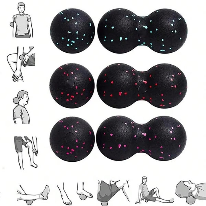 Premium EPP Peanut Massage Ball for Muscle Relaxation, High-Density Fascia Therapy, Trigger Point Relief, Yoga & Fitness Myofascia Ball for Pain Relief and Flexibility