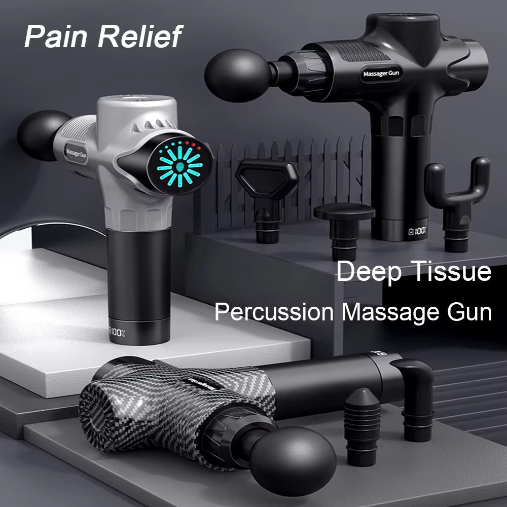 Premium 30-Level Massage Gun – Deep Tissue Muscle Relaxation for Body and Neck, Electric Fitness Equipment with Noise Reduction, Ideal for Men and Women