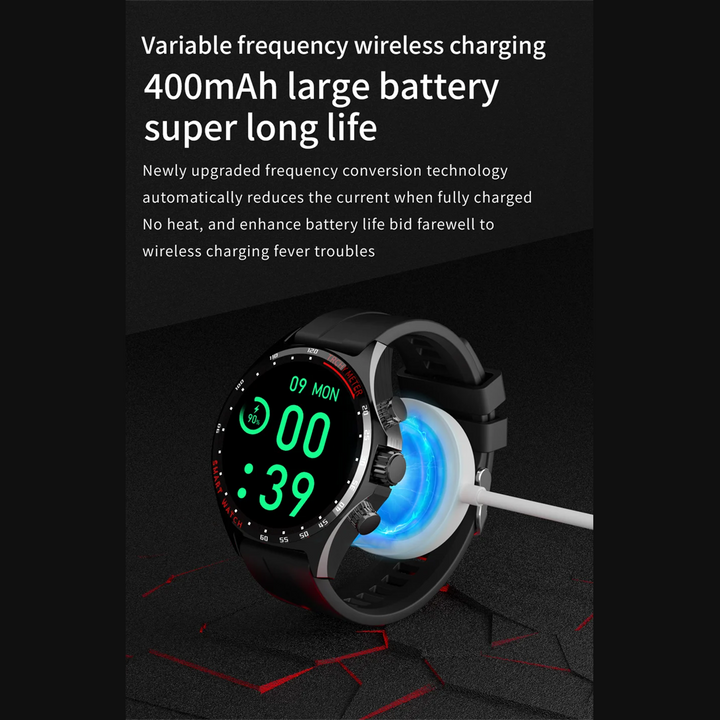 Premium Outdoor Sports GPS Smart Watch for Men – Bluetooth Call, HD AMOLED Screen, Health Monitoring, Compass, IP68 Waterproof, Multi-Sport Mode, Sleep & Blood Oxygen Monitoring, Music Control