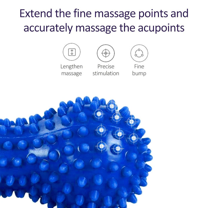 Premium Double Lacrosse Massage Peanut Ball for Deep Tissue Muscle Relief, Self Myofascial Release, Physical Therapy, and Full Body Massage Tool