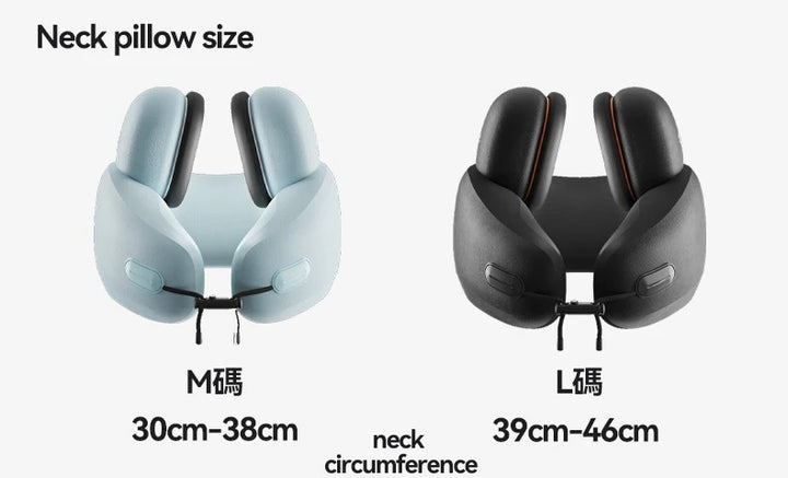 Premium U-Shaped Travel Neck Pillow – Noise Cancelling Memory Foam – Breathable Skin-Friendly Fabric – Detachable Earmuffs for Enhanced Comfort – Portable & Supportive for Travel, Office, and Home