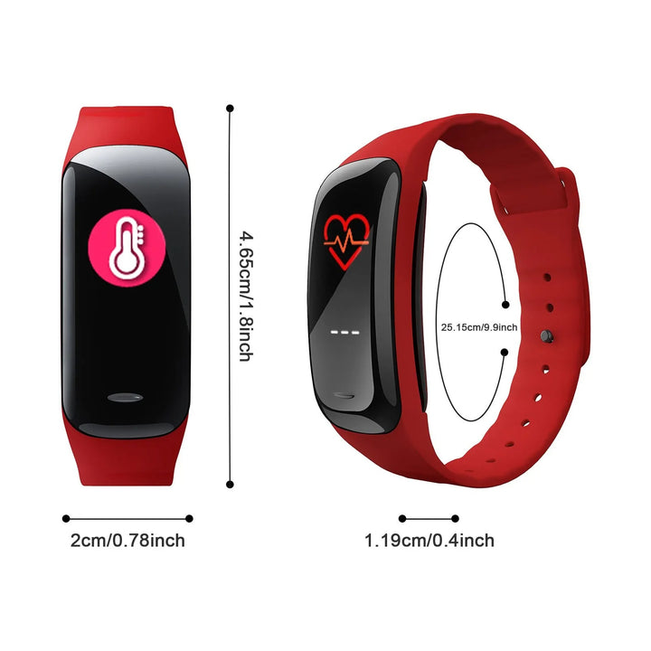 Premium Smart Fitness Watch – Heart Rate, Blood Pressure, Step Counting, Sleep Monitoring, Sports Tracker, Bluetooth, Multi-Sport Mode for Men & Women, Waterproof Wristband