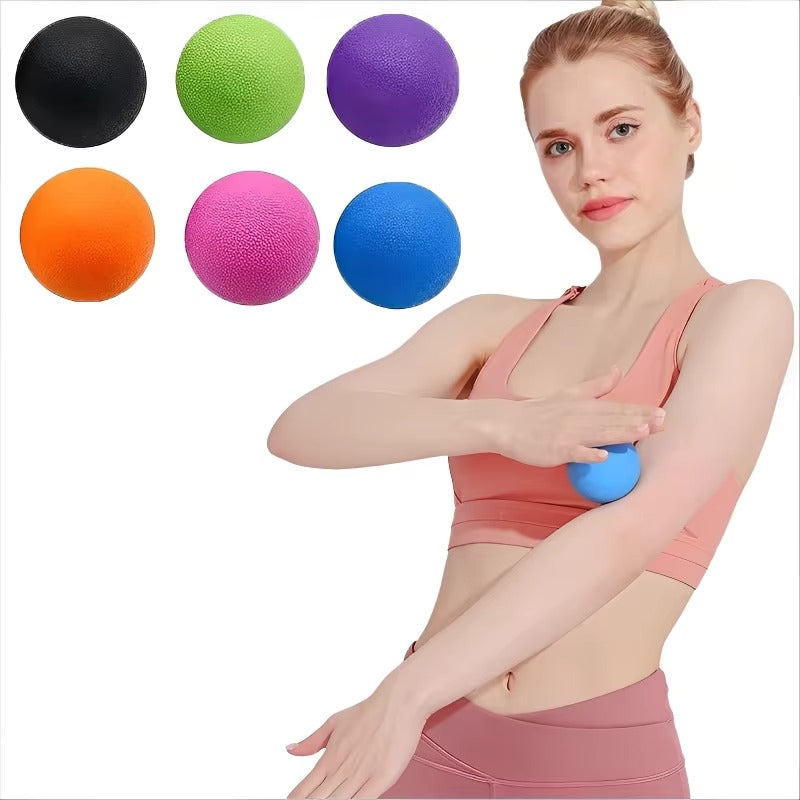 Premium TPE Fascia Massage Ball for Muscle Relaxation, Stress Relief, and Trigger Point Therapy – Lacrosse Ball for Yoga, Fitness, and Pain Relief