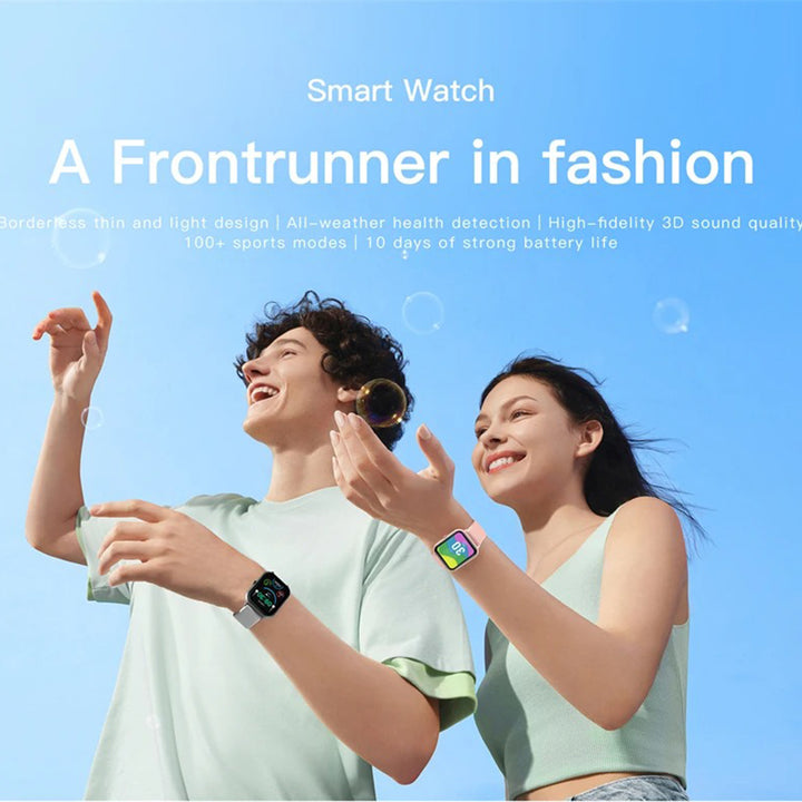 Premium Smartwatch for Women – Custom Dial, Bluetooth Calling, Music Control, IP67 Waterproof, Fitness Tracker, Heart Rate & Blood Pressure Monitor, Compatible with iOS & Android
