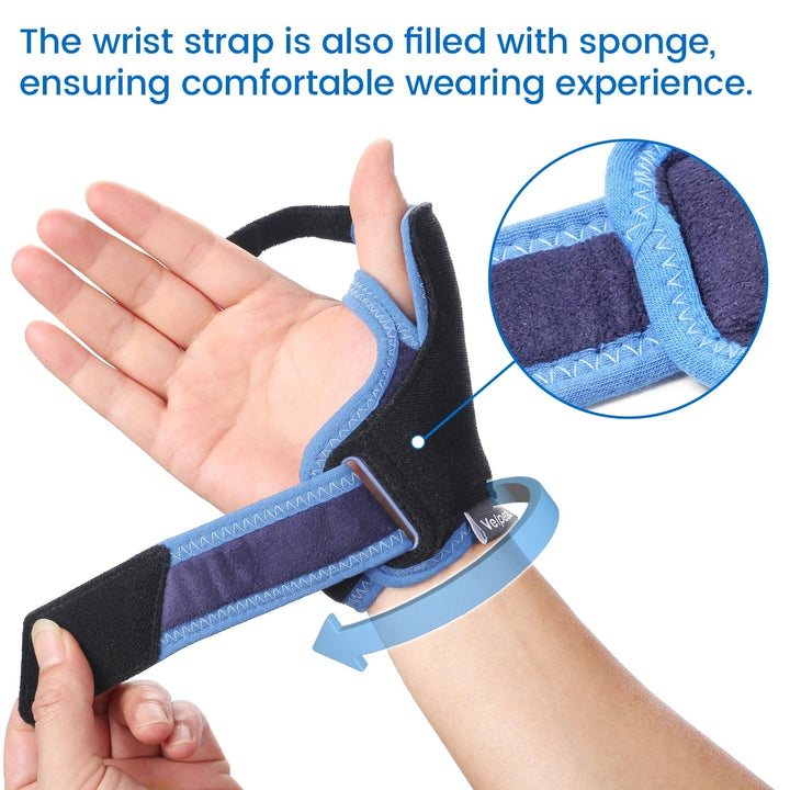 Premium Waterproof Silicone Thumb Brace for Tendonitis, Arthritis & Trigger Finger Pain Relief – Semi-Rigid Splint with Comfortable, Skin-Friendly Thumb Compression Sleeve, Fits Both Hands