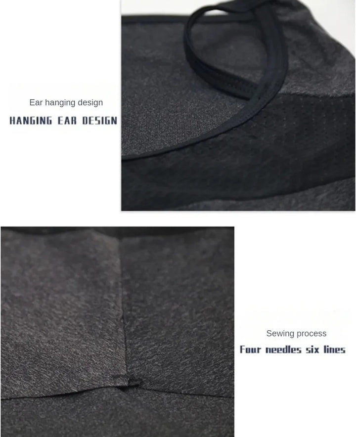 Premium Breathable Ear Hanging Mask – Ice Silk Cycling Face Cover, Triangle Headscarf, Nylon Cool Material for Outdoor Sports and Riding Protection