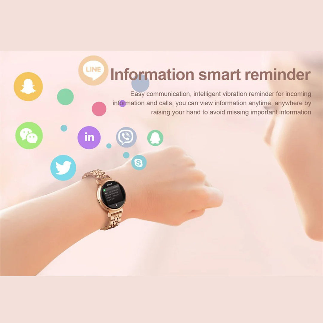 Premium Luxury Women's Smartwatch – Heart Rate, Blood Oxygen, Sleep Monitoring, Bluetooth Call, Diamond Bracelet, 1.32" HD Display, IP67 Waterproof, Fitness Tracker, Multi-Sport Modes