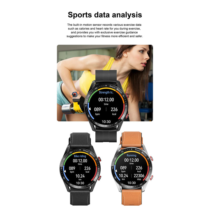 Premium Smartwatch for Men – Full Circle Touch Screen, Bluetooth Call, Waterproof, Heart Rate & Blood Pressure Monitoring, Sports Activity Tracker