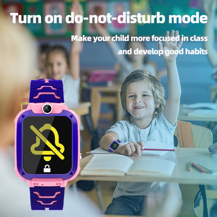 Premium Kids Smart Watch with 2G Call, Waterproof, GPS Tracker, SOS Button, LBS Location, Camera, for Boys & Girls, Compatible with iOS & Android, Gift for Children