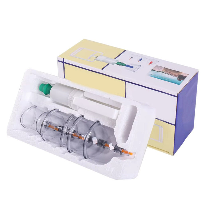 Premium Cupping Therapy Set – Vacuum Suction Cups for Massage, Anti-Cellulite, and Physiotherapy, Relieves Back, Neck, and Leg Pain, Improves Blood Flow, and Encourages Relaxation, Easy-to-Use with Pistol Grip Pump