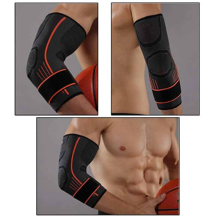 Premium Elbow Brace Compression Sleeve for Tendonitis & Tennis Elbow Relief, Joint Pain Support Protector, Fitness Bandage for Elbow Injury – 1PC