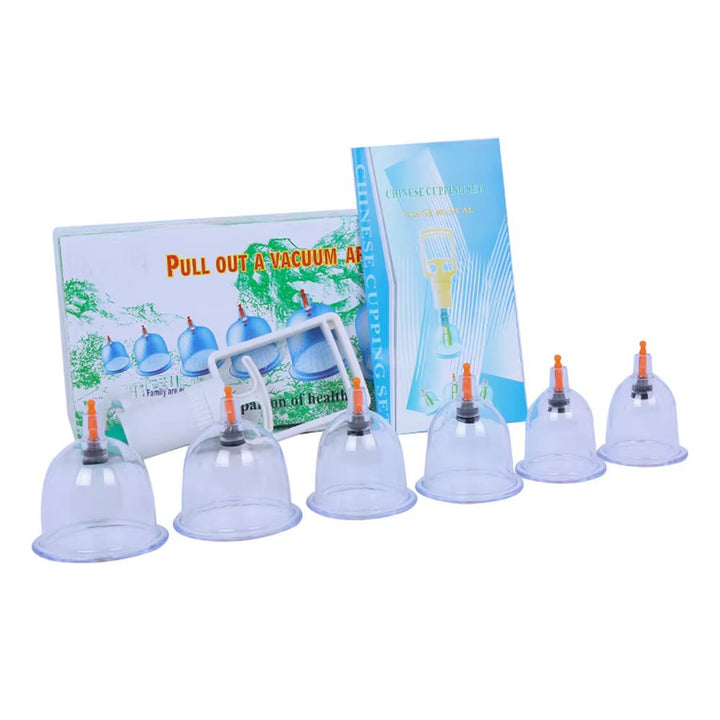 Premium Cupping Therapy Set – Vacuum Suction Cups for Massage, Anti-Cellulite, and Physiotherapy, Relieves Back, Neck, and Leg Pain, Improves Blood Flow, and Encourages Relaxation, Easy-to-Use with Pistol Grip Pump