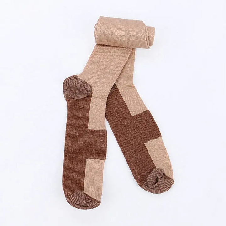Premium Compression Socks for Men & Women – Copper-Infused Anti-Fatigue Pain Relief – Varicose Vein & Knee High Support – Nylon Stockings for Comfort and Circulation
