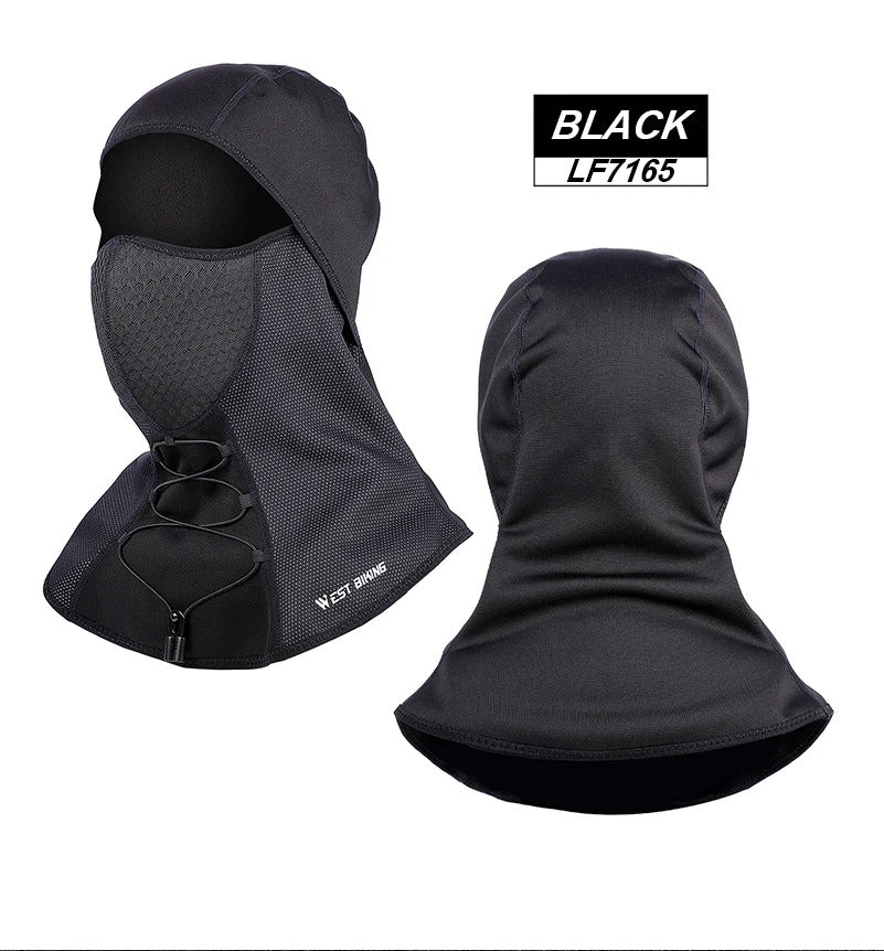 Premium Winter Cycling Face Mask – Fleece Thermal Balaclava, Windproof Ski Mask, Snowboard Cap, Adjustable Drawstring, Nylon Lycra for Ultimate Warmth and Comfort