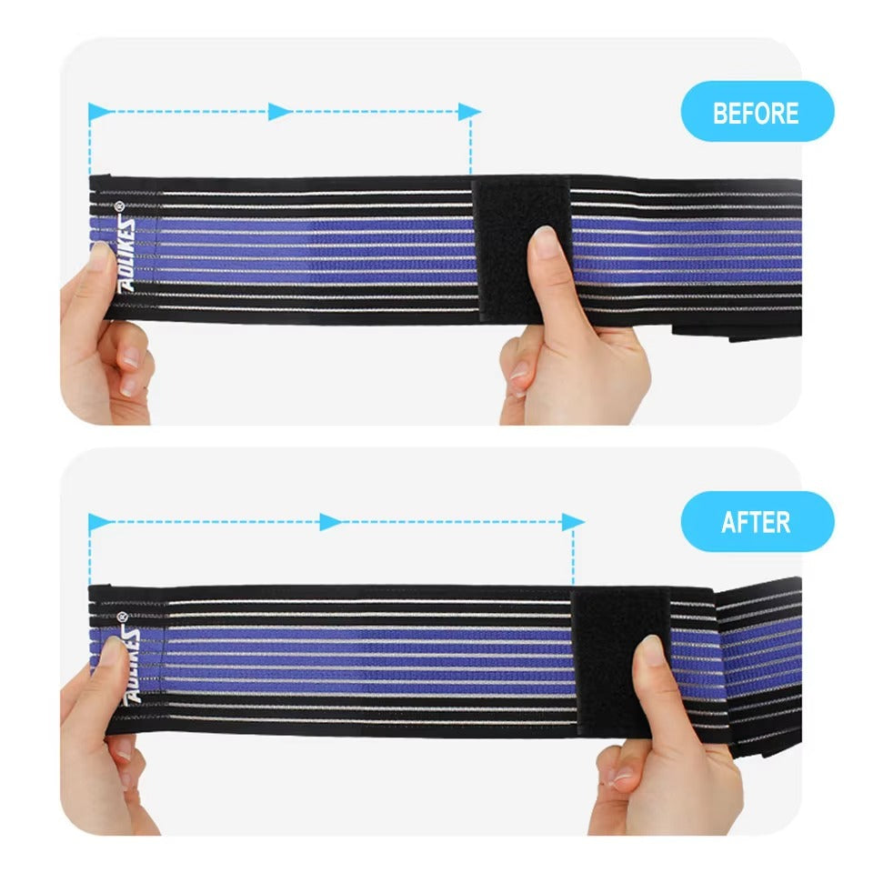 Premium Elbow Strap Bandage for Weightlifting & Fitness – 100cm Long Breathable Support Brace for Gym, Bench Press, Sports Injury Protection