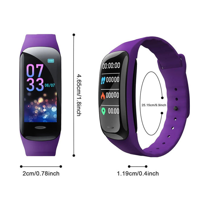 Premium Smart Fitness Watch – Heart Rate, Blood Pressure, Step Counting, Sleep Monitoring, Sports Tracker, Bluetooth, Multi-Sport Mode for Men & Women, Waterproof Wristband