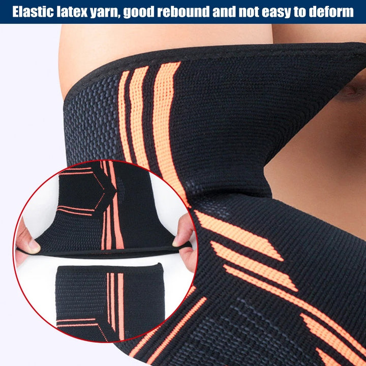 Premium Elbow Support Brace for Sports, Tennis, Golf & Basketball - Elastic Compression Sleeve, Anti-Slip Design for Elbow Pain Relief, Arthritis & Tendonitis Protection, Unisex, 1PC