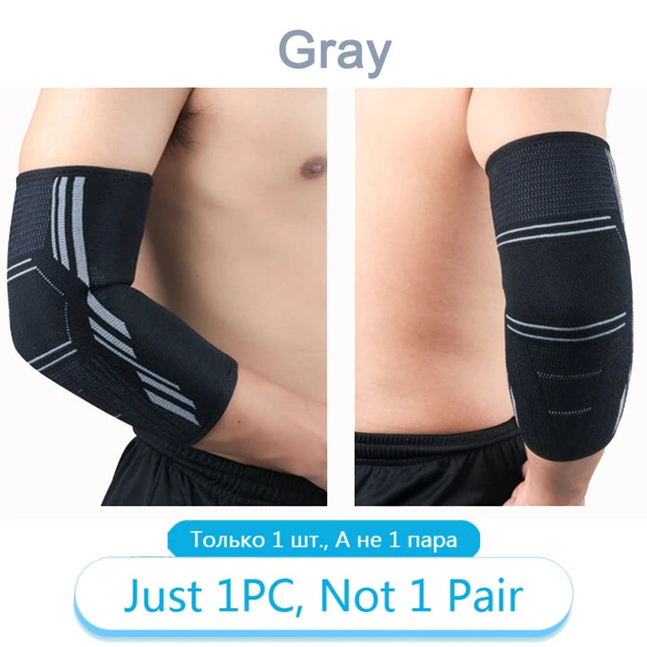 Premium Elbow Support Brace for Sports, Tennis, Golf & Basketball - Elastic Compression Sleeve, Anti-Slip Design for Elbow Pain Relief, Arthritis & Tendonitis Protection, Unisex, 1PC