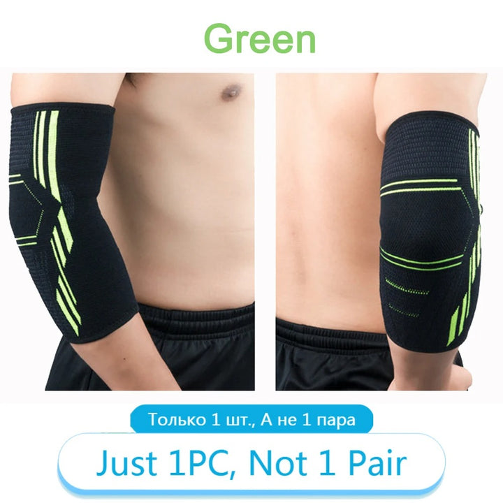 Premium Elbow Support Brace for Sports, Tennis, Golf & Basketball - Elastic Compression Sleeve, Anti-Slip Design for Elbow Pain Relief, Arthritis & Tendonitis Protection, Unisex, 1PC