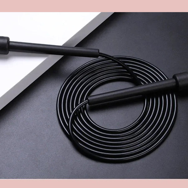 Premium PVC Skipping Rope – Adjustable Length Jump Rope for Fitness Training, Weight Loss, and Cardio Exercise, 2.3m Long, Soft & Lightweight, Durable 4mm Diameter Cable