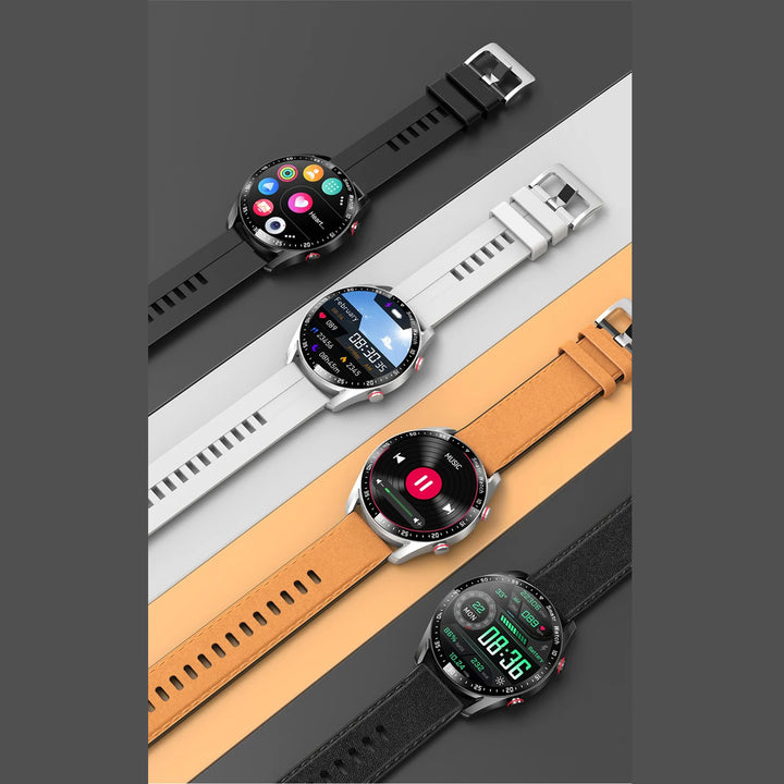 Premium Smartwatch for Men – Full Circle Touch Screen, Bluetooth Call, Waterproof, Heart Rate & Blood Pressure Monitoring, Sports Activity Tracker
