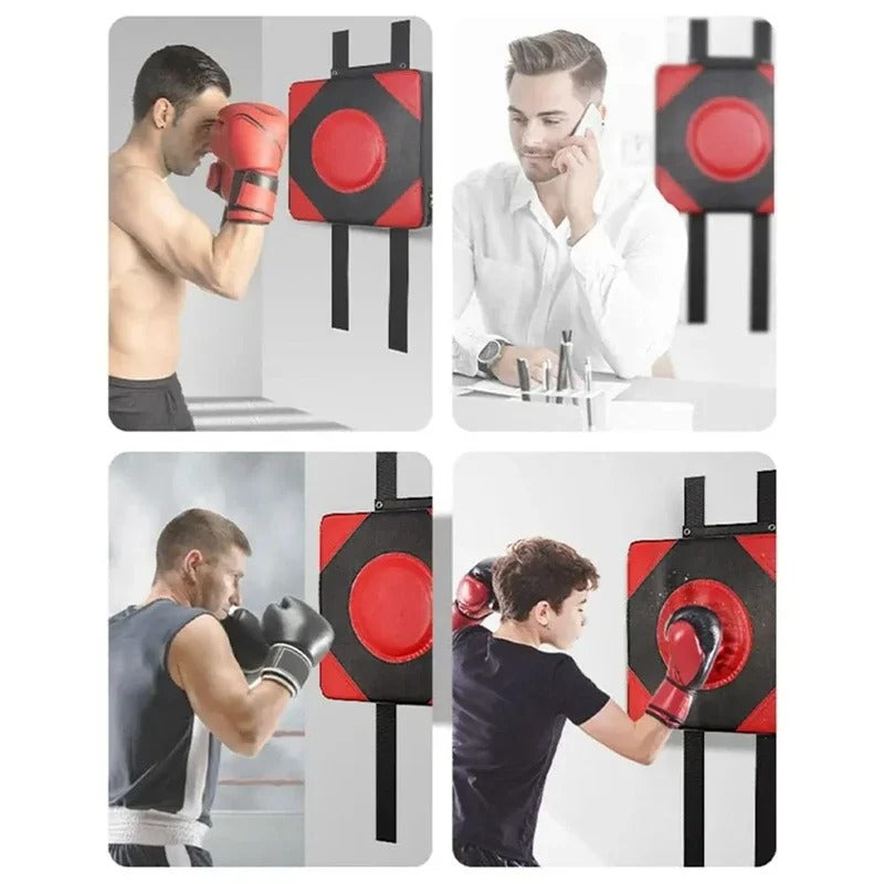 Premium Leather Wall Focus Pads – Adjustable Height Boxing & Muay Thai Target – Durable Foam Padding for Safe Impact – Ideal for Martial Arts, Taekwondo & Kicking Practice – Easy DIY Installation