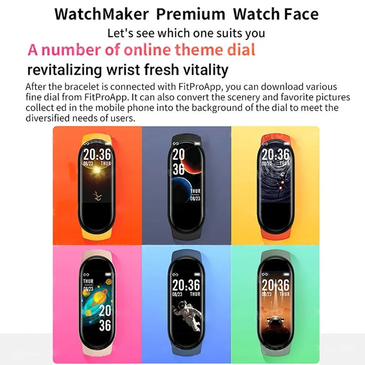 Premium Waterproof Fitness Smartwatch for Men & Women - Heart Rate, Blood Pressure, Activity Tracker, Sleep Monitor, Multi-Sport Modes, Call & Message Alerts, Bluetooth, 0.96” Display