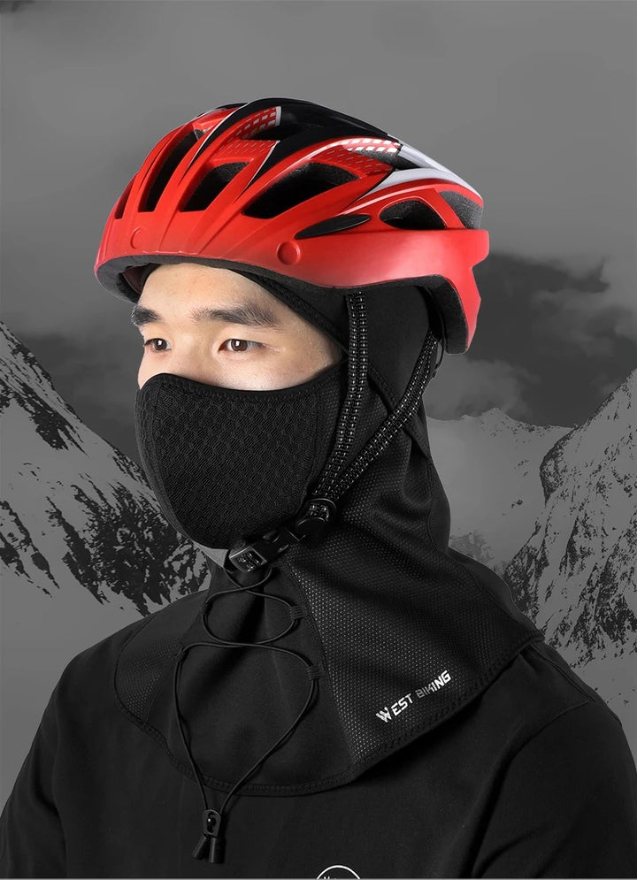 Premium Winter Cycling Face Mask – Fleece Thermal Balaclava, Windproof Ski Mask, Snowboard Cap, Adjustable Drawstring, Nylon Lycra for Ultimate Warmth and Comfort