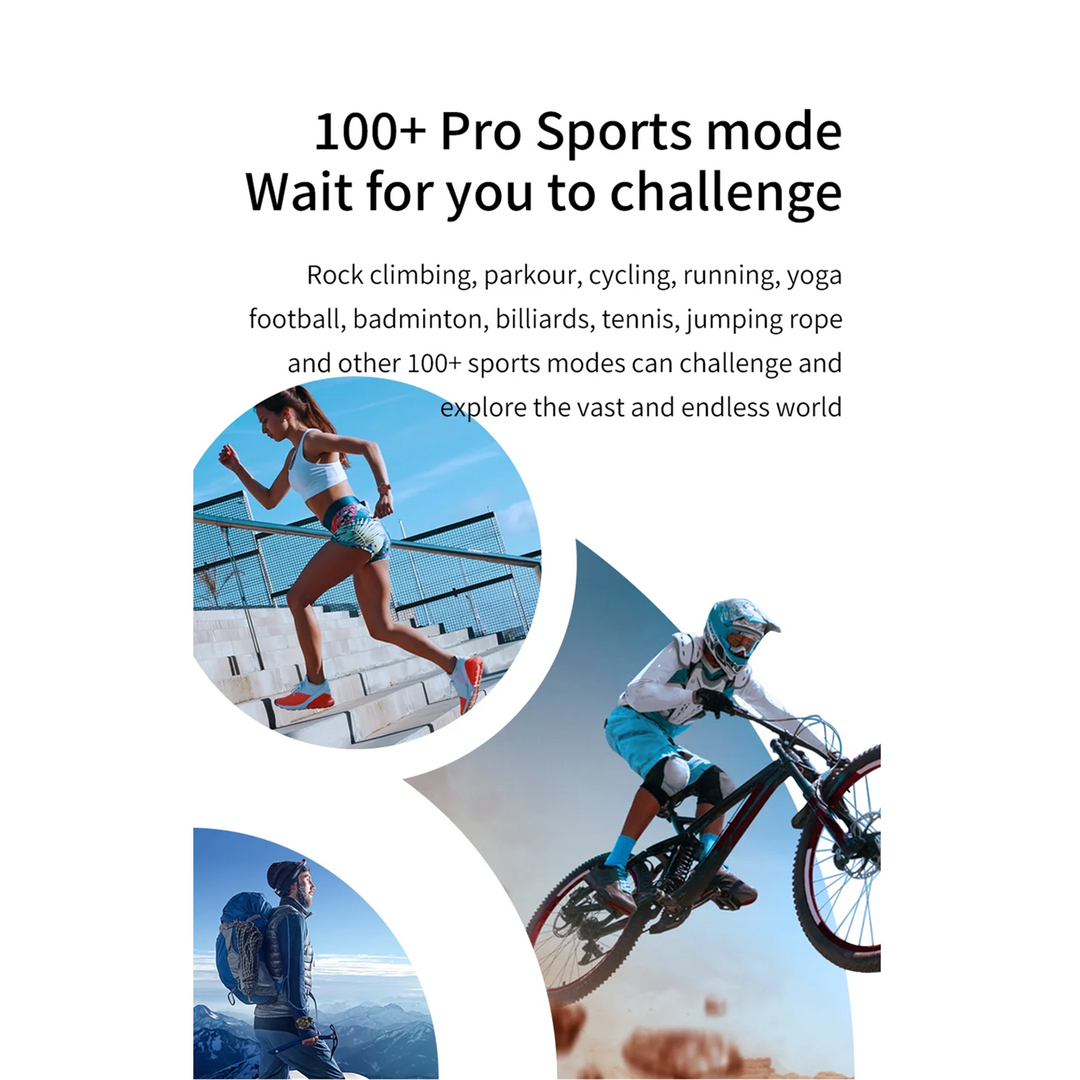 Premium Outdoor Sports GPS Smart Watch for Men – Bluetooth Call, HD AMOLED Screen, Health Monitoring, Compass, IP68 Waterproof, Multi-Sport Mode, Sleep & Blood Oxygen Monitoring, Music Control
