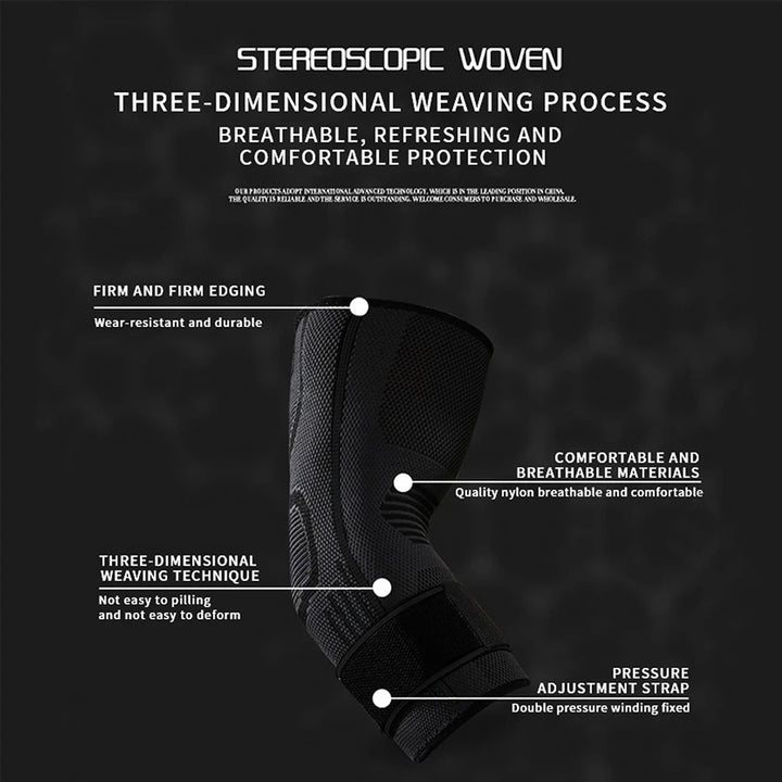 Premium Elbow Brace Compression Sleeve for Tendonitis & Tennis Elbow Relief, Joint Pain Support Protector, Fitness Bandage for Elbow Injury – 1PC
