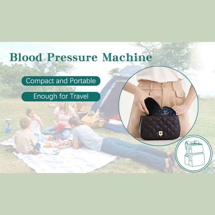Premium Automatic Upper Arm Blood Pressure Monitor – LED Backlit Screen, 2X120 Memory Groups, Adjustable BP Cuff, Electronic Digital Blood Pressure Machine