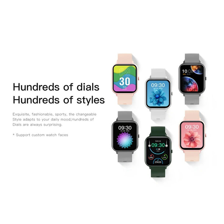 Premium Smartwatch for Women – Custom Dial, Bluetooth Calling, Music Control, IP67 Waterproof, Fitness Tracker, Heart Rate & Blood Pressure Monitor, Compatible with iOS & Android