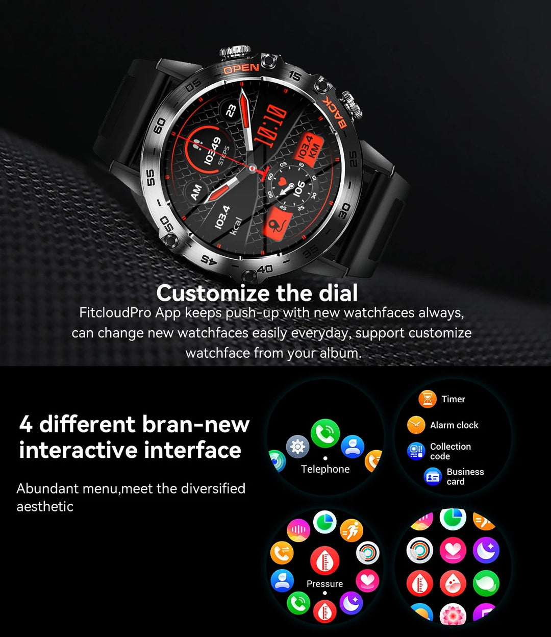 Premium Bluetooth Call Smartwatch for Men - IP67 Waterproof, 1.39-inch Display, Fitness Tracker, Sports Modes, Compatible with Android & iOS