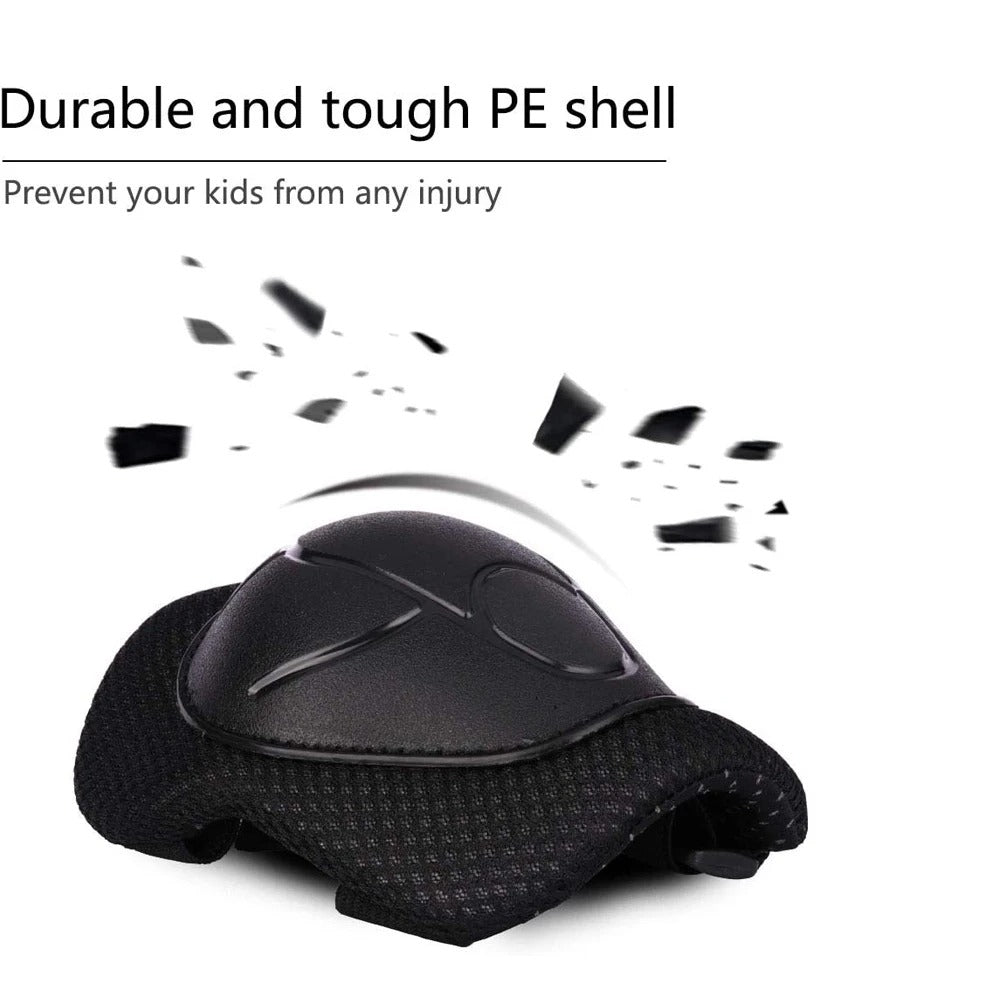 Premium Kids Knee Pads, Elbow Pads & Wrist Guards Safety Set for Ages 3-7, Adjustable Protective Gear for Boys & Girls, Perfect for Skating, Cycling, Skateboard – 6 Pieces