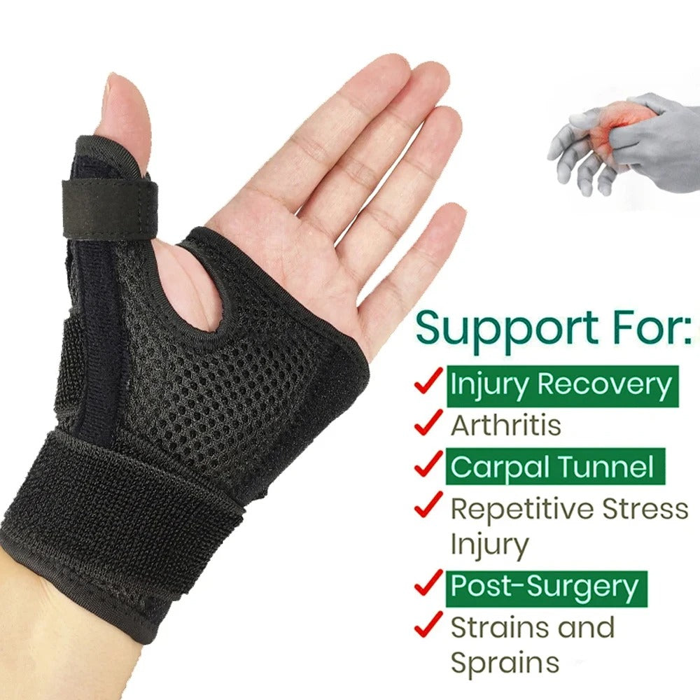 Premium CMC Thumb Brace – Comfortable Thumb Splint for Arthritis & Joint Pain Relief, Stabilizing Orthosis for Osteoarthritis & Post-Surgical Care, Soft & Breathable Sleeve for Maximum Comfort