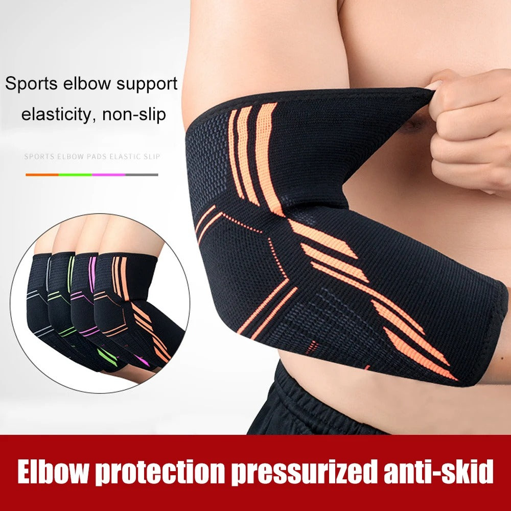 Premium Elbow Support Brace for Sports, Tennis, Golf & Basketball - Elastic Compression Sleeve, Anti-Slip Design for Elbow Pain Relief, Arthritis & Tendonitis Protection, Unisex, 1PC