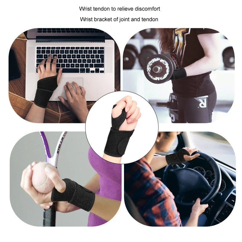 Premium Sports Wrist Support – Neoprene Elastic Bandage for Basketball, Fitness & Hand Palm Protection, Adjustable Winding Wristband, Thumb Fixing, Sweat-Absorbent, Comfortable Design
