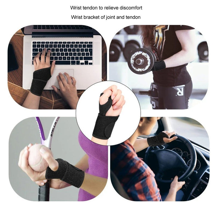 Premium Sports Wrist Support – Neoprene Elastic Bandage for Basketball, Fitness & Hand Palm Protection, Adjustable Winding Wristband, Thumb Fixing, Sweat-Absorbent, Comfortable Design