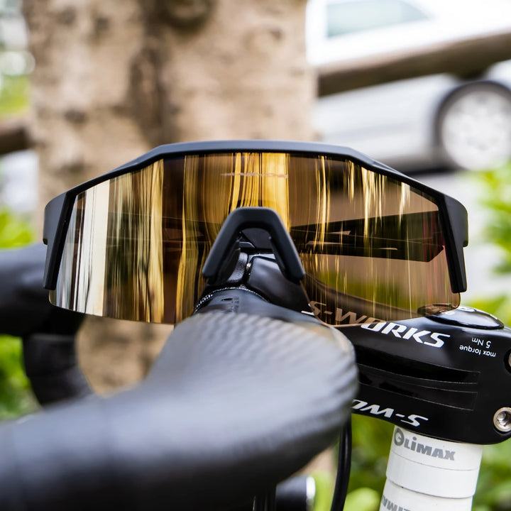 Premium Polarized Cycling Sunglasses – UV400 Protection, TR90 Frame, MTB & Bike Eyewear for Men & Women, Outdoor Sports Goggles with 1 or 4 Lens Options