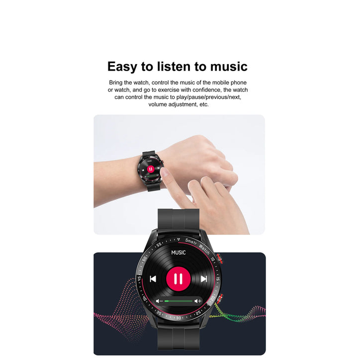 Premium Smartwatch for Men – Full Circle Touch Screen, Bluetooth Call, Waterproof, Heart Rate & Blood Pressure Monitoring, Sports Activity Tracker