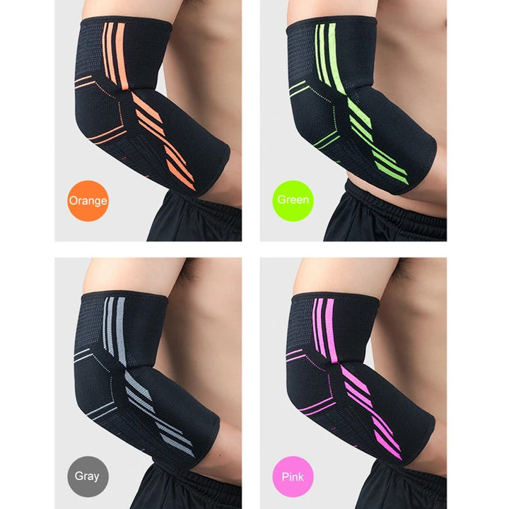 Premium Elbow Support Brace for Sports, Tennis, Golf & Basketball - Elastic Compression Sleeve, Anti-Slip Design for Elbow Pain Relief, Arthritis & Tendonitis Protection, Unisex, 1PC