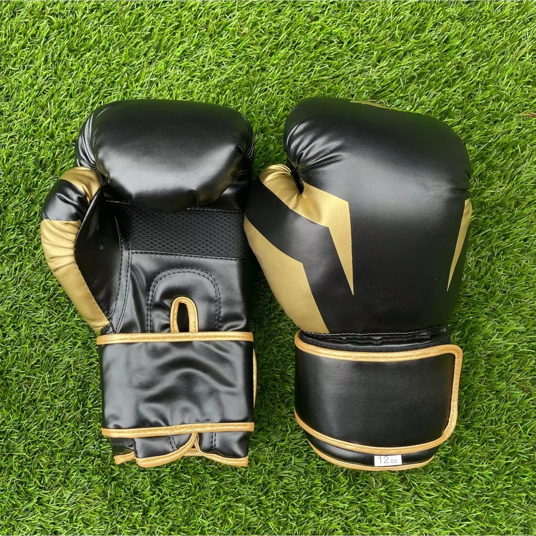 Premium Boxing Gloves – High Quality Muay Thai, Sanda & Taekwondo Fighting Gloves for Kids & Adults, Durable PU Leather, Available in 6/8/10/12/16oz for Men & Women Training